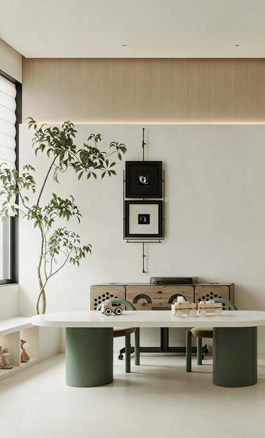 A welcoming lounge area for younger students