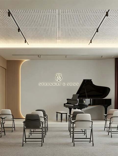 SingSprout recital room with a Steinway grand piano
